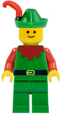 Forestman - Red, Green Hat, Red Feather (cas137) product image 1, provided for visual reference and product detail review