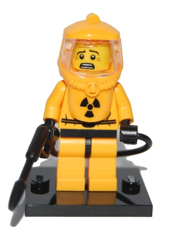 Hazmat Guy - Series 4 Collectible Minifigure (col04-13) product image 2, provided for visual reference and product detail