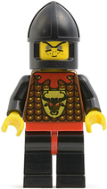 Knights Kingdom I - Robber 2, Black Chin-Guard (cas044) product image 1, provided for visual reference and product detail