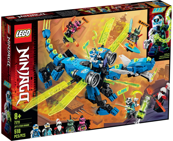 71711 Jay's Cyber Dragon (Retired) LEGO Ninjago product image 1, provided for visual reference and product detail review