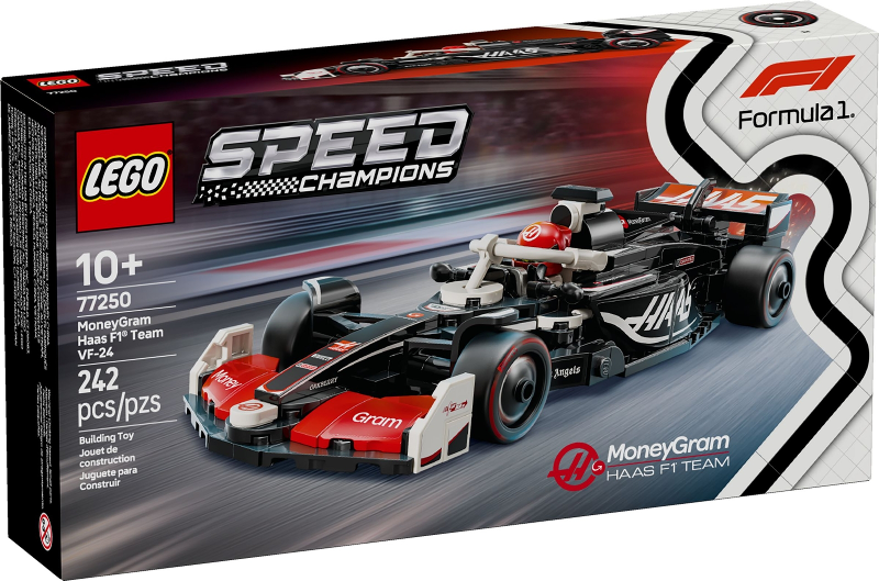 77250 MoneyGram Haas F1 Team VF-24 (Retired) LEGO Speed Champions product image 1, provided for visual reference and product