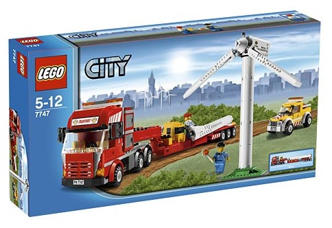 7747 Wind Turbine Transport (Retired) LEGO City product image 1, provided for visual reference and product detail review