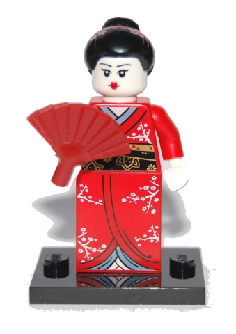 Kimono Girl - Series 4 Collectible Minifigure (col04-2) product image 2, provided for visual reference and product detail