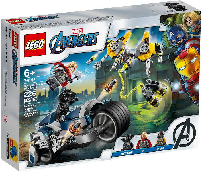 76142 Avengers Speeder Bike Attack (Retired) LEGO Super Heroes product image 1, provided for visual reference and product