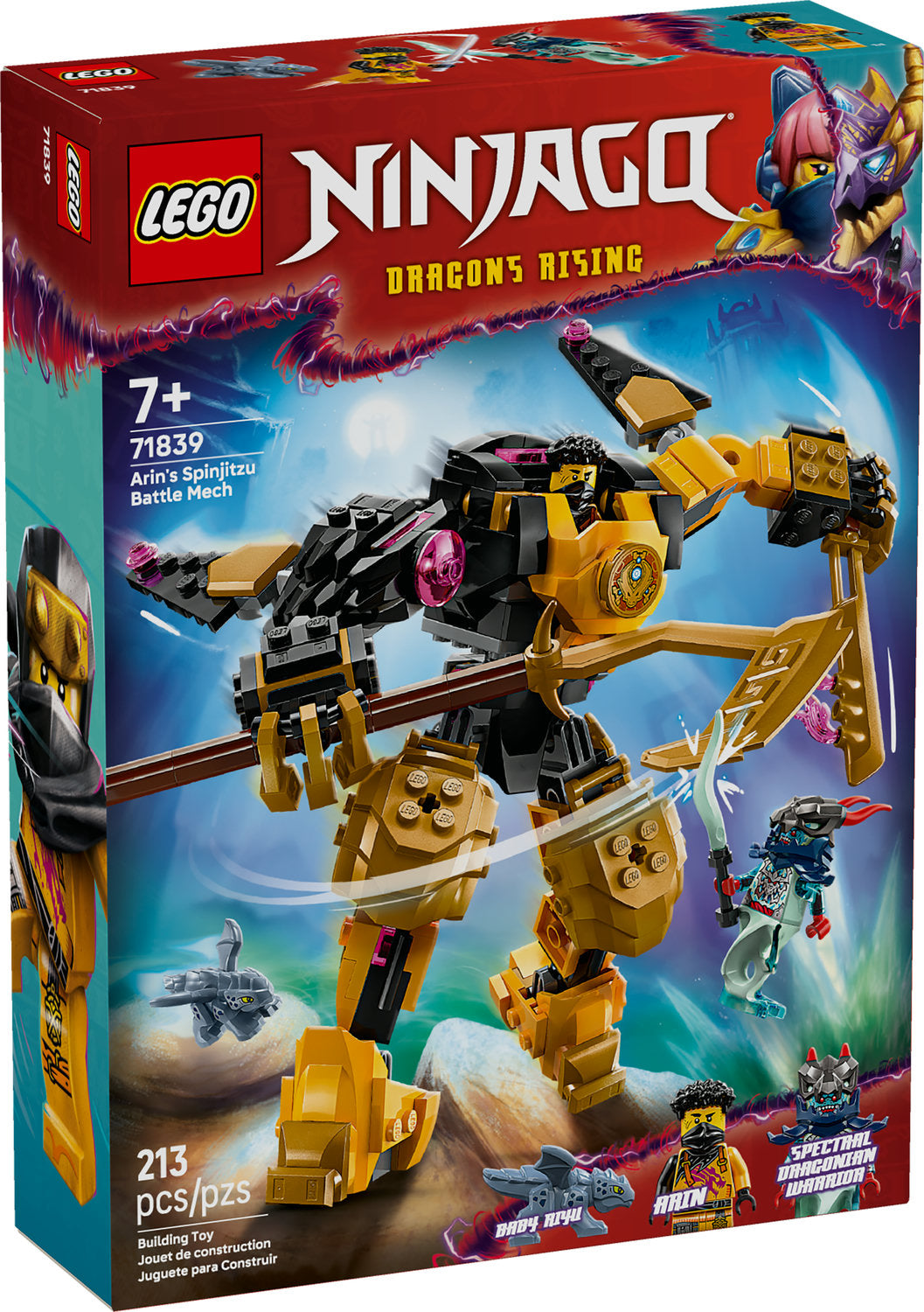 71839 Arin's Spinjitzu Battle Mech (Retired) LEGO Ninjago product image 1, provided for visual reference and product detail