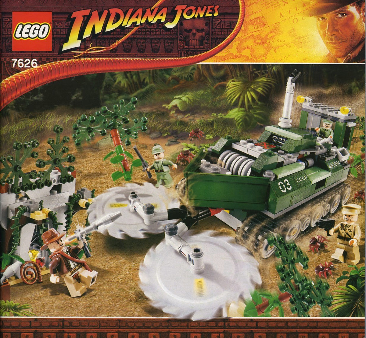 7626 Jungle Cutter (Certified) LEGO Indiana Jones product image 2, provided for visual reference and product detail review