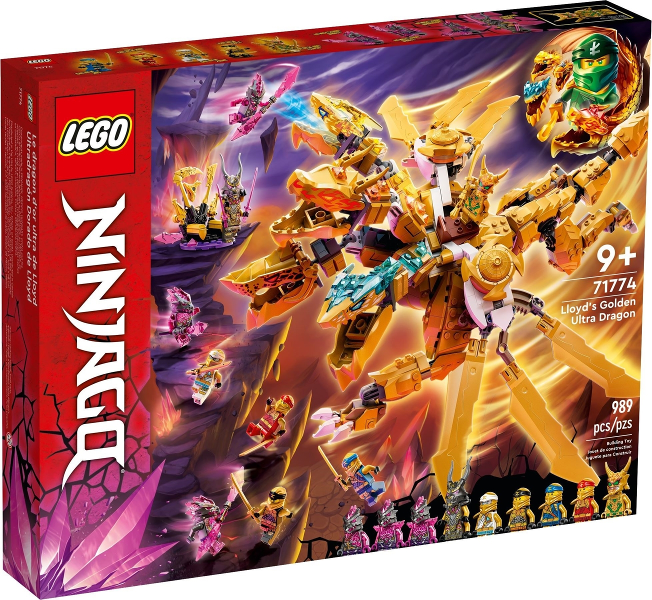 71774 Lloyd's Golden Ultra Dragon (Retired) LEGO Ninjago product image 1, provided for visual reference and product detail