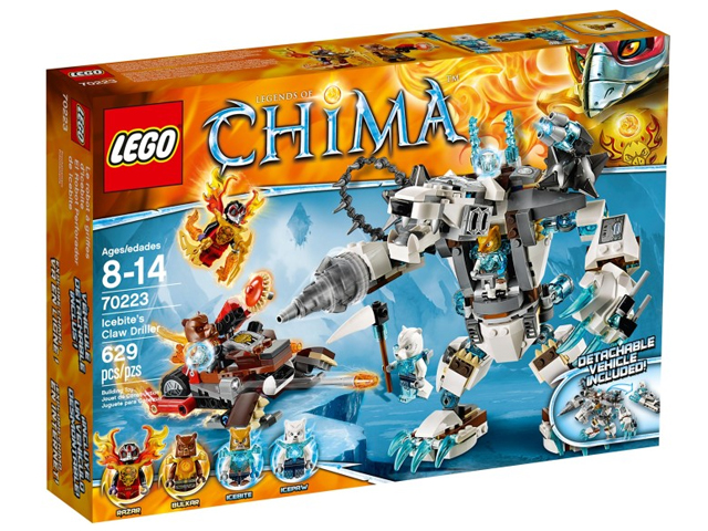 70223 Icebite's Claw Driller (Retired) LEGO Legends of Chima product image 1, provided for visual reference and product