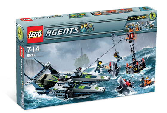 8633 Speedboat Rescue (Retired) LEGO Agents product image 1, provided for visual reference and product detail review