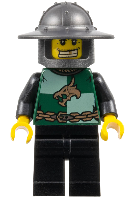 Kingdoms - Dragon Knight Quarters, Helmet with Broad Brim, Gold Tooth (cas487) product image 1, provided for visual