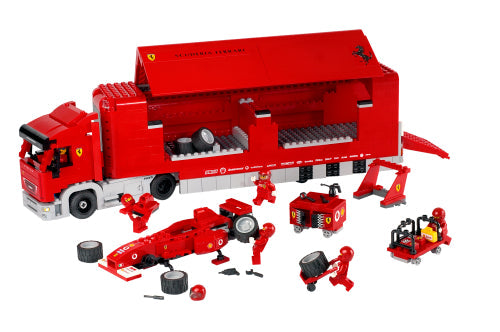 8654 Scuderia Ferrari Truck (Retired) LEGO Racers product image 2, provided for visual reference and product detail review