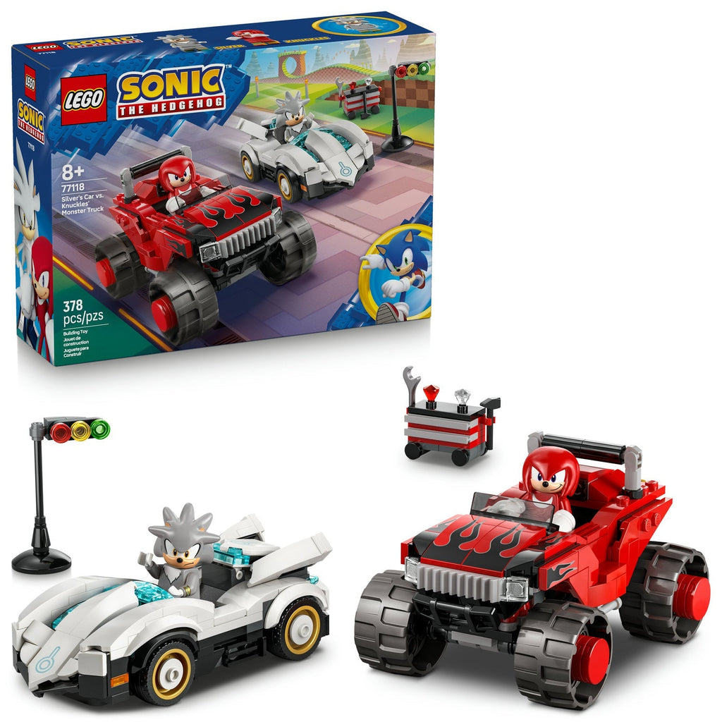 77118 Silver's Car vs. Knuckles' Monster Truck (Retired) LEGO Sonic product image 2, provided for visual reference and
