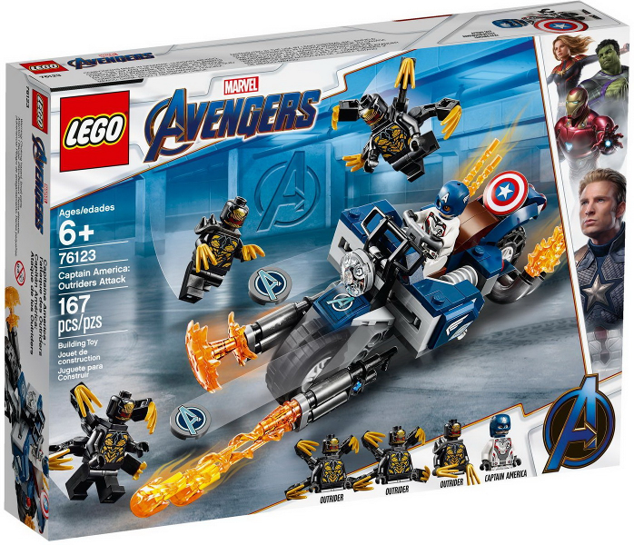 76123 Captain America: Outriders Attack (Retired) LEGO Super Heroes product image 1, provided for visual reference and