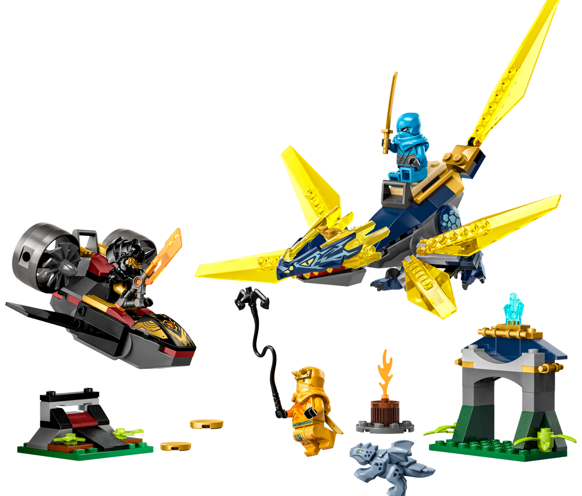 71798 Nya and Arin's Baby Dragon Battle (Retired) LEGO Ninjago product image 2, provided for visual reference and product