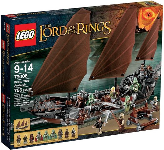 79008 Pirate Ship Ambush (Retired) LEGO The Lord of the Rings product image 1, provided for visual reference and product