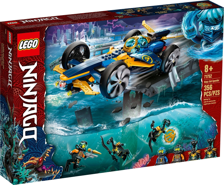 71752 Ninja Sub Speeder (Retired) LEGO Ninjago product image 1, provided for visual reference and product detail review