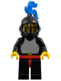 Breastplate - Black, Black Legs with Red Hips, Black Grille Helmet, Blue Plume, Black Plastic Cape (cas176) product image 1,