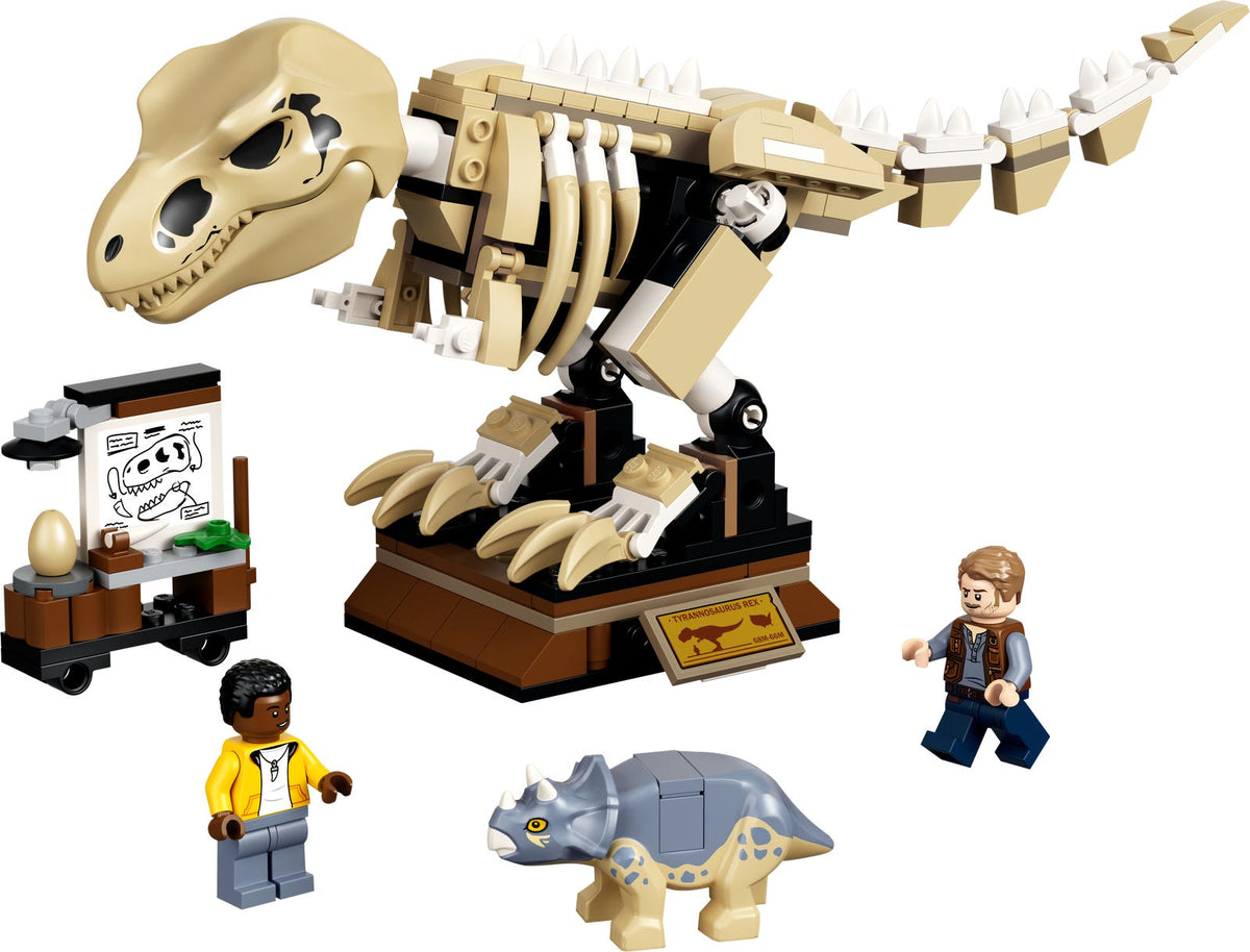 76940 T. rex Dinosaur Fossil Exhibition (Retired) LEGO Jurassic World product image 2, provided for visual reference and