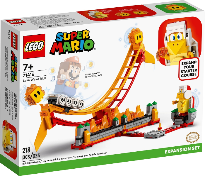 71416 Lava Wave Ride - Expansion Set (Retired) LEGO Super Mario product image 1, provided for visual reference and product