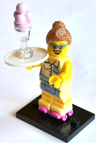 Diner Waitress - Series 11 Collectible Minifigure (col11-13) product image 2, provided for visual reference and product