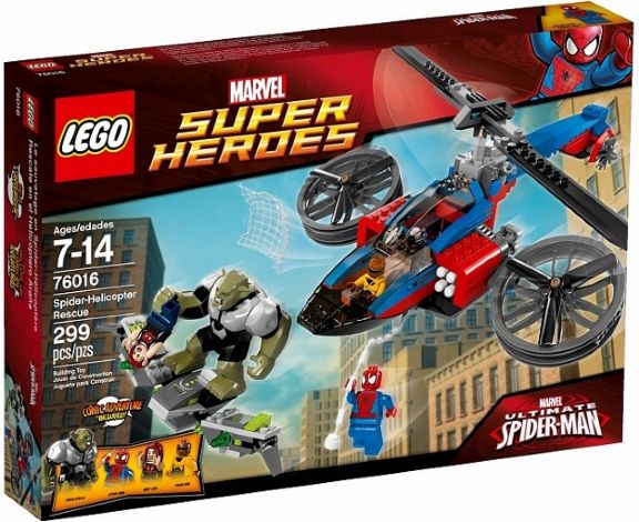 76016 Spider-Helicopter Rescue (Retired) LEGO Super Heroes product image 1, provided for visual reference and product detail