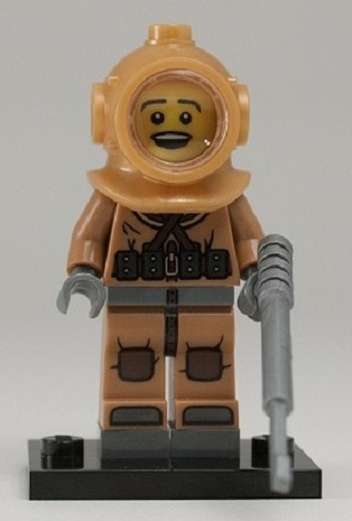 Diver - Series 8 Collectible Minifigure (col08-6) product image 2, provided for visual reference and product detail review