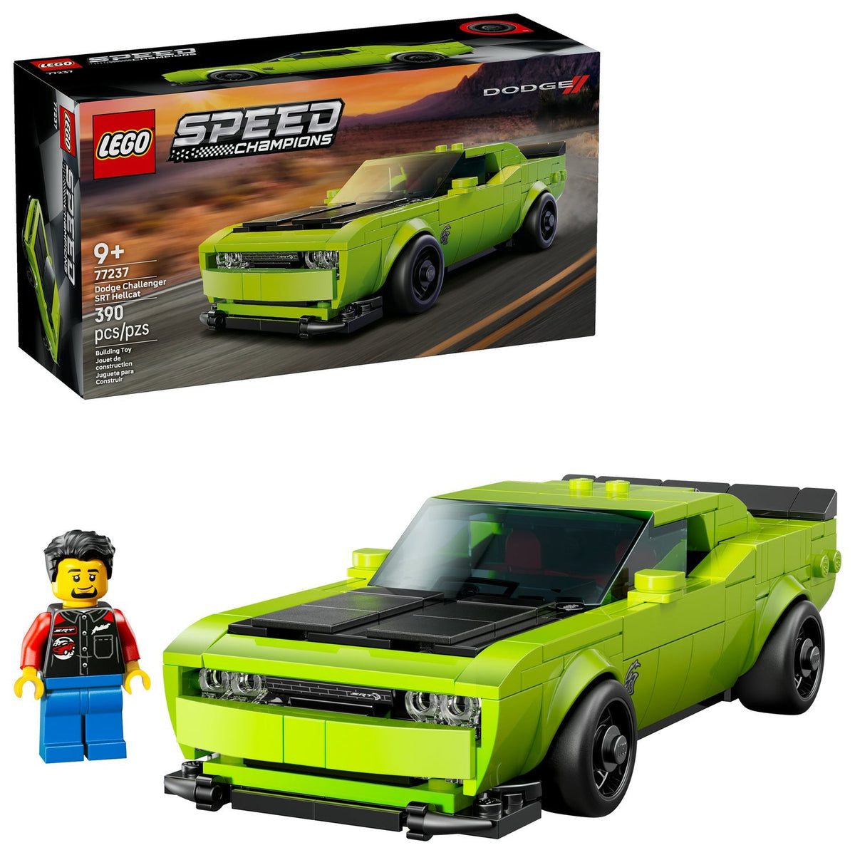 77237 Dodge Challenger SRT Hellcat (Retired) LEGO Speed Champions product image 2, provided for visual reference and product