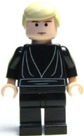 Luke Skywalker - Light Nougat, Black Tunic (sw0083) product image 1, provided for visual reference and product detail review