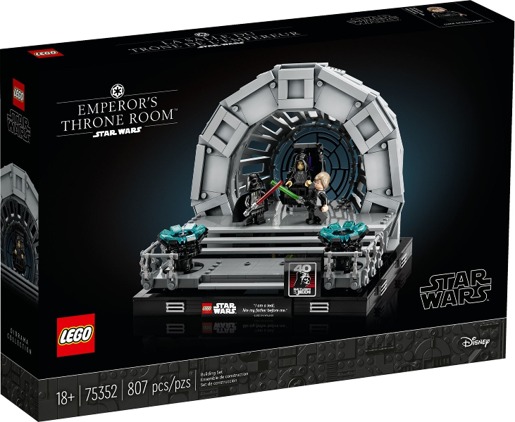 75352 Emperor's Throne Room Diorama (Retired) LEGO Star Wars product image 1, provided for visual reference and product