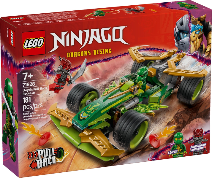 71828 Lloyd's Pull-Back Race Car (Retired) LEGO Ninjago product image 1, provided for visual reference and product detail