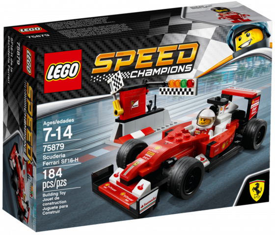 75879 Scuderia Ferrari SF16-H (Retired) LEGO Speed Champions product image 1, provided for visual reference and product