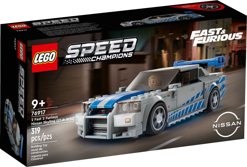 76917 2 Fast 2 Furious Nissan Skyline GT-R (R34) (Retired) LEGO Speed Champions product image 1, provided for visual