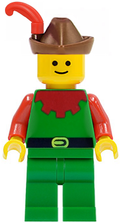 Forestman - Red, Brown Hat, Red Feather (cas139) product image 1, provided for visual reference and product detail review