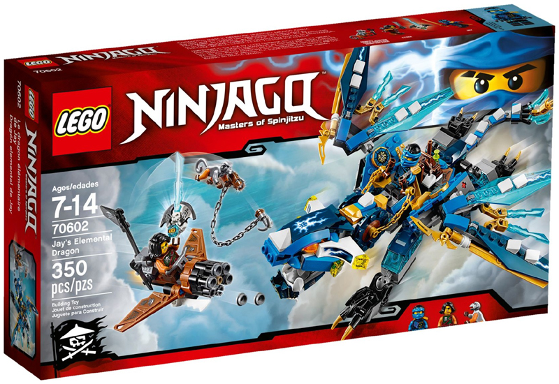 70602 Jay's Elemental Dragon (Retired) LEGO Ninjago product image 1, provided for visual reference and product detail review