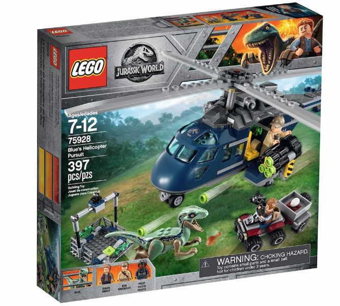 75928 Blue's Helicopter Pursuit (Retired) LEGO Jurassic World product image 1, provided for visual reference and product