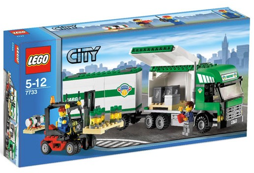 7733 Truck & Forklift (Retired) LEGO City product image 1, provided for visual reference and product detail review
