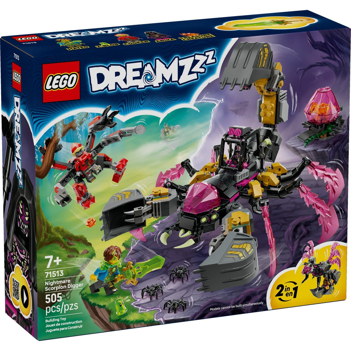 71513 Nightmare Scorpion Digger (Retired) LEGO Dreamzzz product image 1, provided for visual reference and product detail