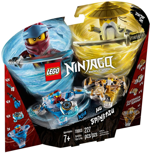 70663 Spinjitzu Nya & Wu (Retired) LEGO Ninjago product image 1, provided for visual reference and product detail review