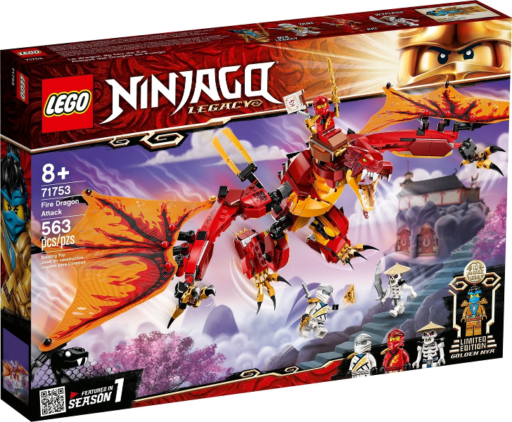 71753 Fire Dragon Attack (Retired) LEGO Ninjago product image 1, provided for visual reference and product detail review