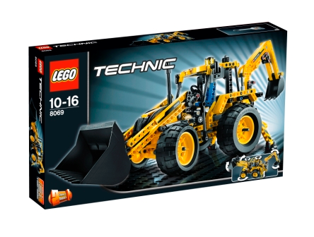 8069 Backhoe Loader (Retired) LEGO TECHNIC product image 1, provided for visual reference and product detail review