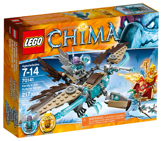 70141 Vardy's Ice Vulture Glider (Retired) LEGO Legends of Chima product image 1, provided for visual reference and product