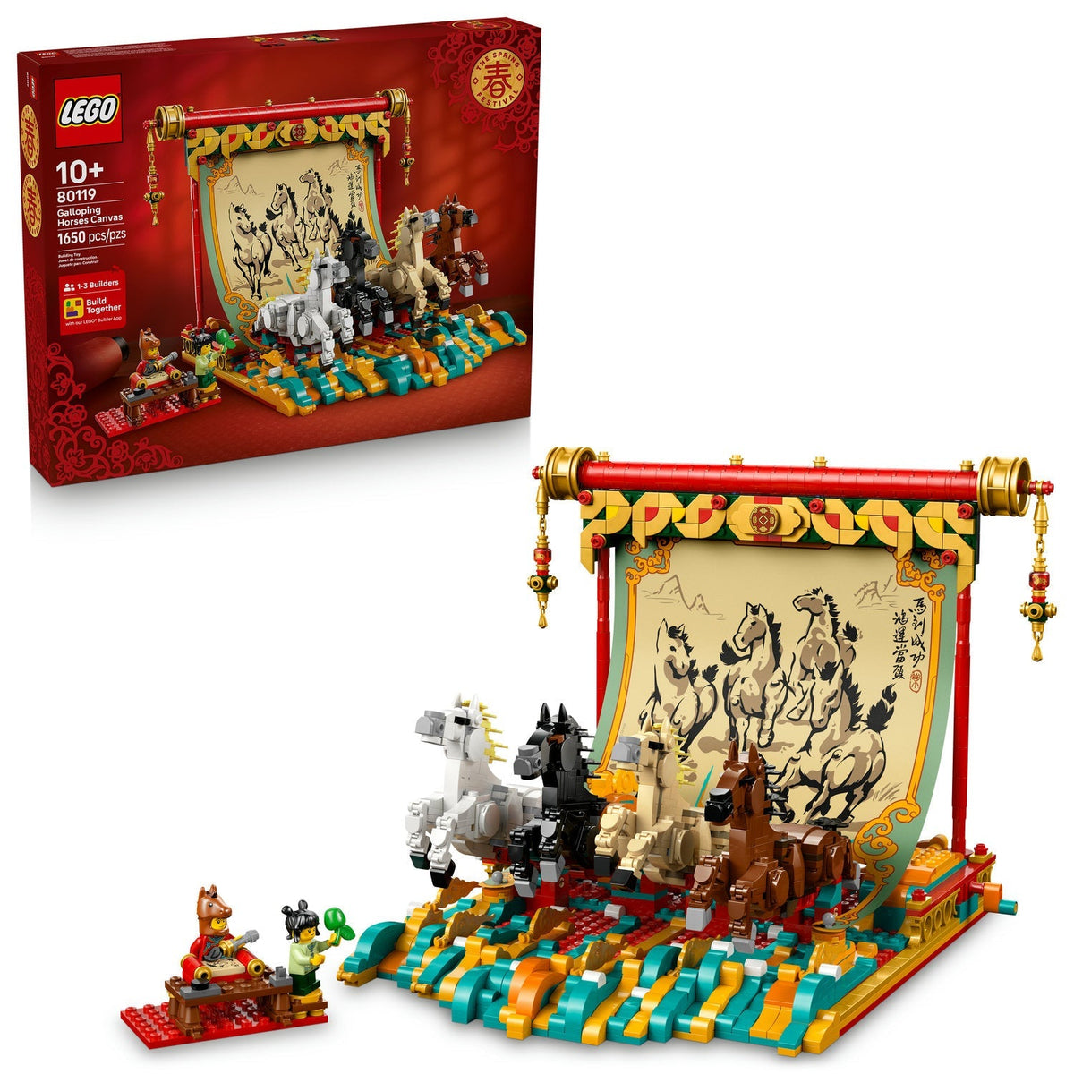 80119 Galloping Horse Canvas (Retired) LEGO Seasonal product image 2, provided for visual reference and product detail review