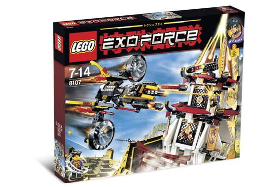 8107 Fight for the Golden Tower (Retired) LEGO Exo-Force product image 1, provided for visual reference and product detail