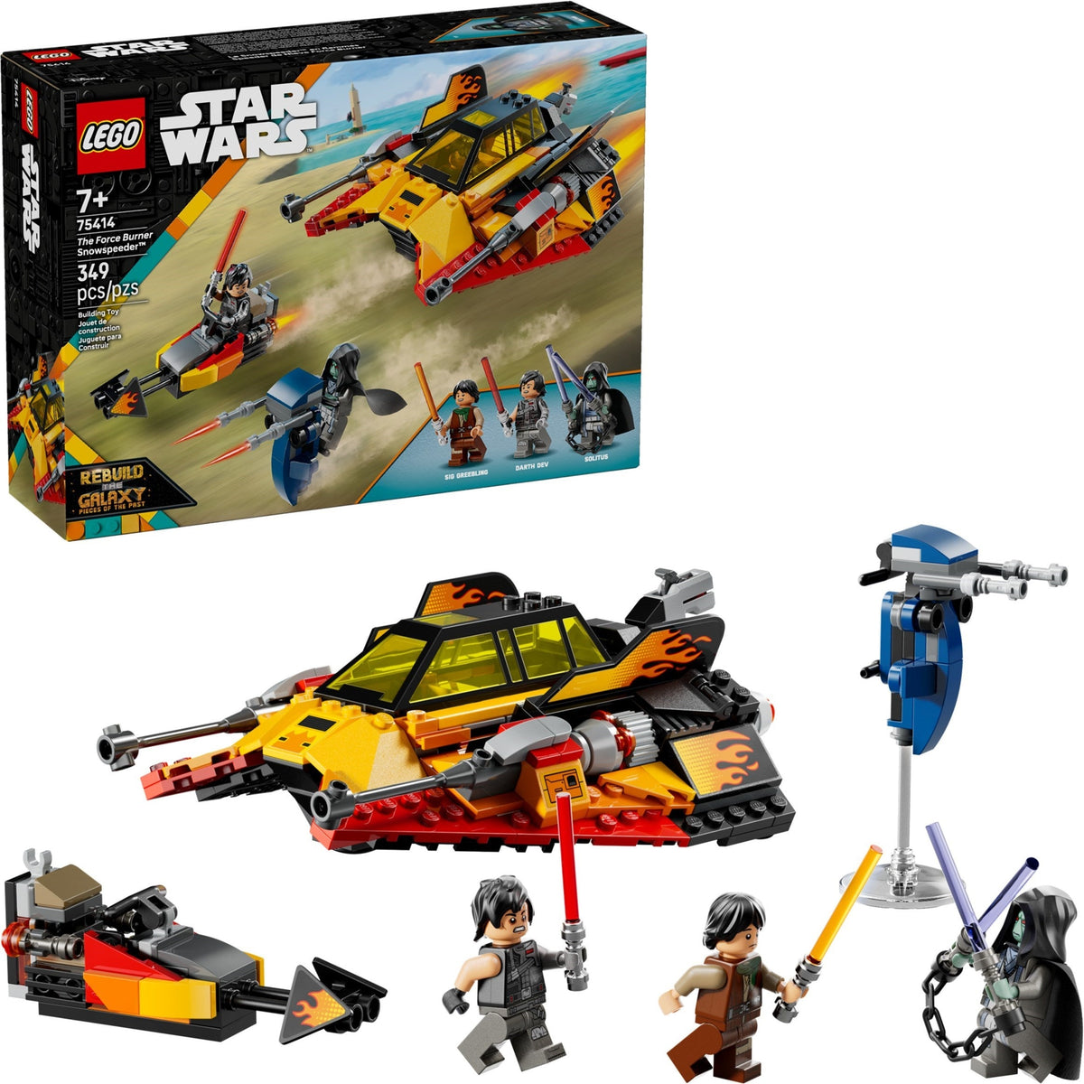 75414 The Force Burner Snowspeeder (Retired) LEGO Star Wars product image 2, provided for visual reference and product