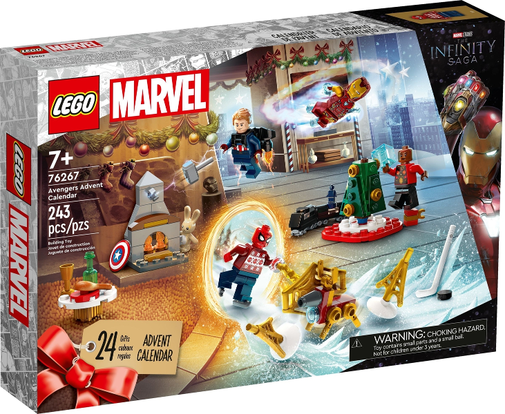 76267 Avengers Advent Calendar (2023) (Retired) LEGO Marvel product image 1, provided for visual reference and product