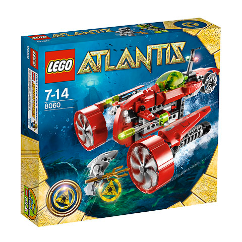 8060 Typhoon Turbo Sub (Retired) LEGO Atlantis product image 1, provided for visual reference and product detail review