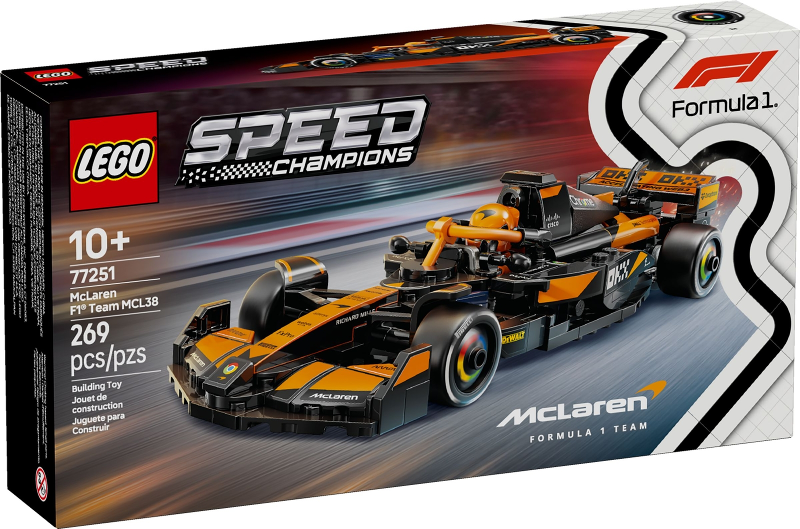 77251 McLaren F1 Team MCL38 (Retired) LEGO Speed Champions product image 1, provided for visual reference and product detail
