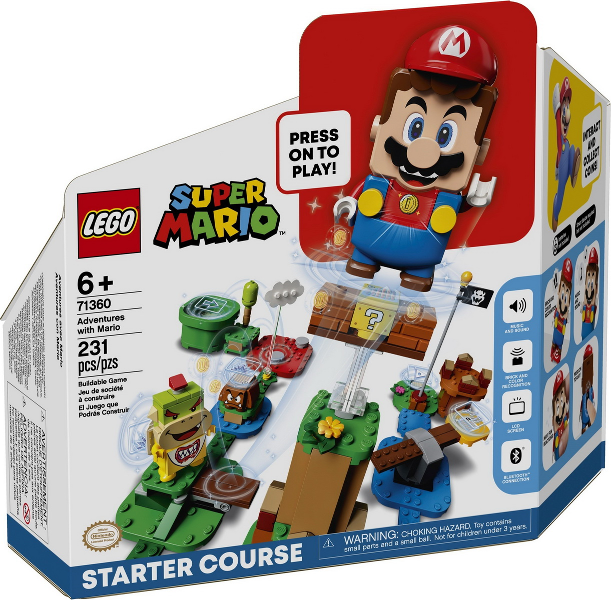 71360 Adventures with Mario - Starter Course (Retired) LEGO Super Mario product image 1, provided for visual reference and