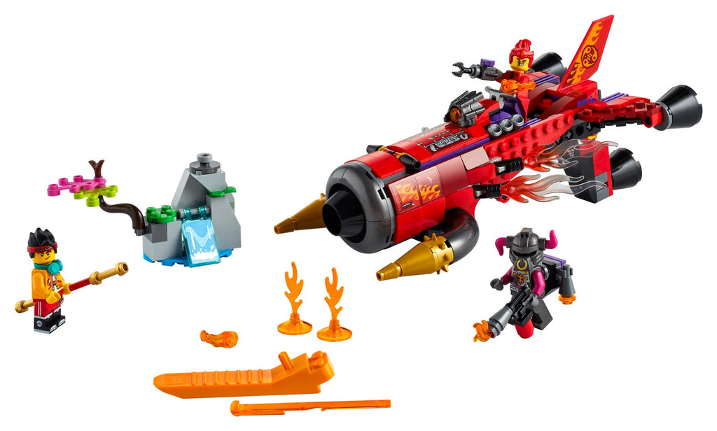 80019 Red Son's Inferno Jet (Retired) LEGO Monkie Kid product image 2, provided for visual reference and product detail