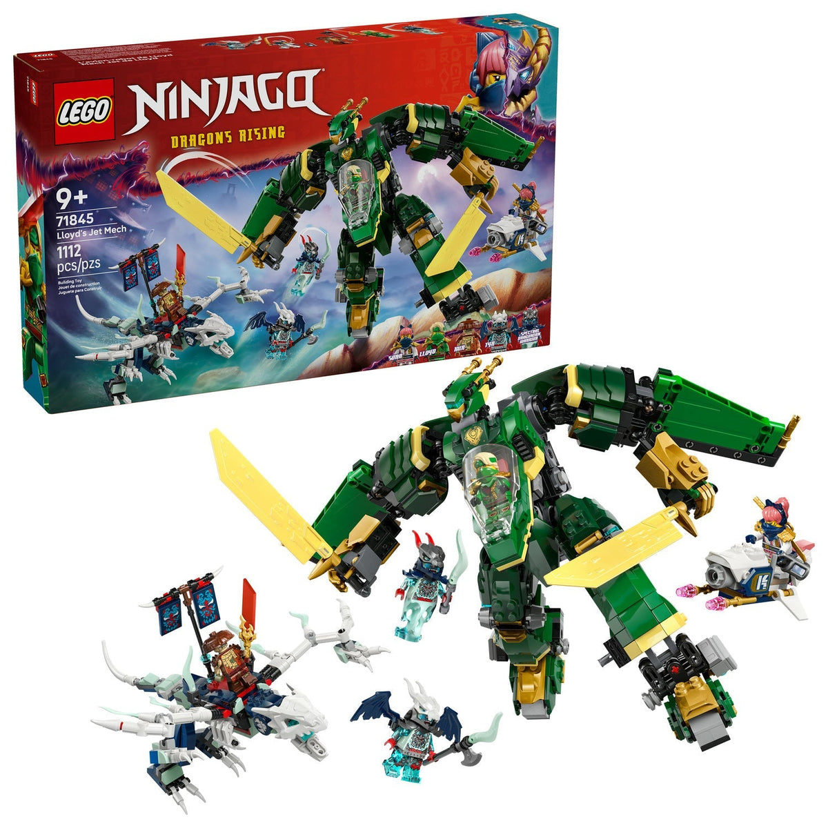 71845 Lloyd's Jet Mech (Retired) LEGO Ninjago product image 2, provided for visual reference and product detail review